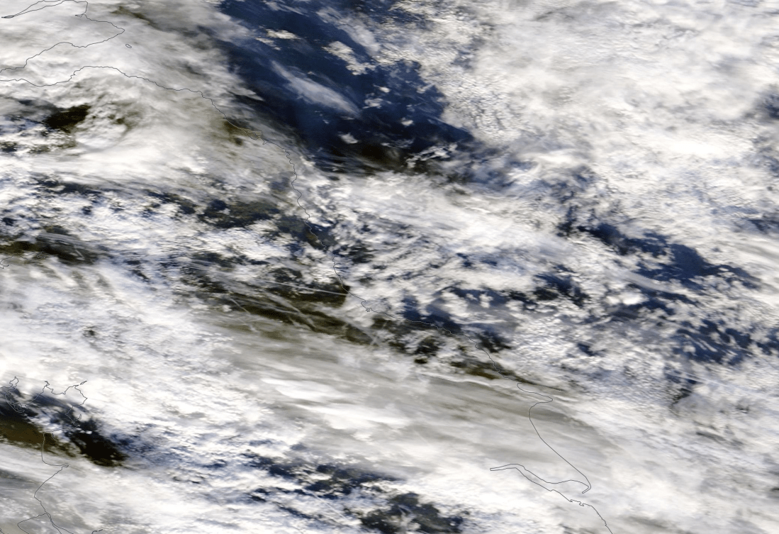North East England UK chemtrails geoengineering not as distinct as could be, but proof nonetheless. 22 Dec 2018 https://go.nasa.gov/2MEdj7D
