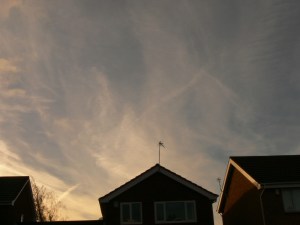 chemtrail aluminized sky.