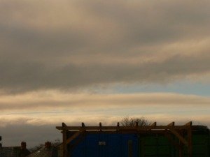 chemtrail NE UK Wed 9th Jan 2019 12:52 hrs GMT view to distant west chemtrails ie toward Cumbria, Brampton etc.