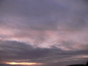 chemtrail NE UK Wed 9th Jan 2019 16:36 hrs GMT this is an aluminized sky (after sunset).