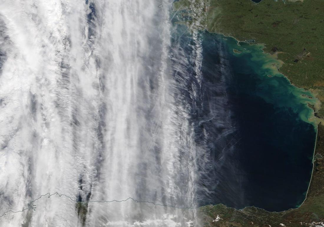 chemtrail Biscay 23rd Feb 2019 ... https://go.nasa.gov/2ItVSI2