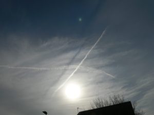 chemtrail north east UK Sunday 17th Feb 2019 10:57 GMT
