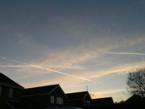 chemtrail north east UK Sunday 17th Feb 2019 17:15 GMT