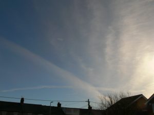 Chemtrail NE England 19th Feb 2019 ... 10:35 GMT
