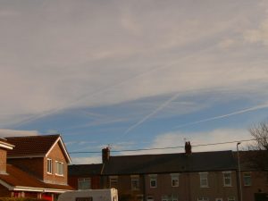 chemtrail NE UK Thursday 21 Feb 2019 ... 10:55 GMT