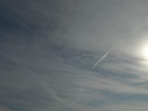 chemtrail north east England Saturday 23rd Feb 2019 approx time mid-day.