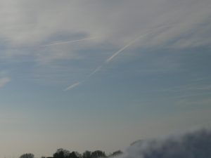 chemtrail north east England Saturday 23rd Feb 2019 approx time mid-day.