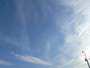 23rd Feb 2019 Saturday . a chemtrail / alumunized sky.