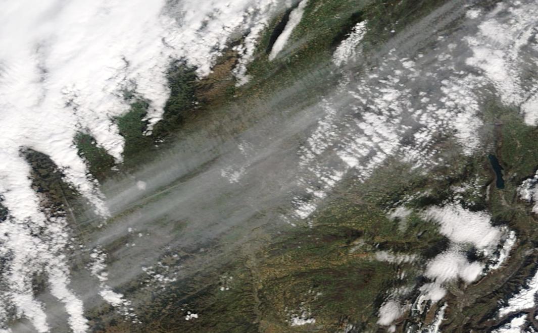 chemtrail Lyon, Toulouse 17th March 2019 ... https://go.nasa.gov/2HoYtlj