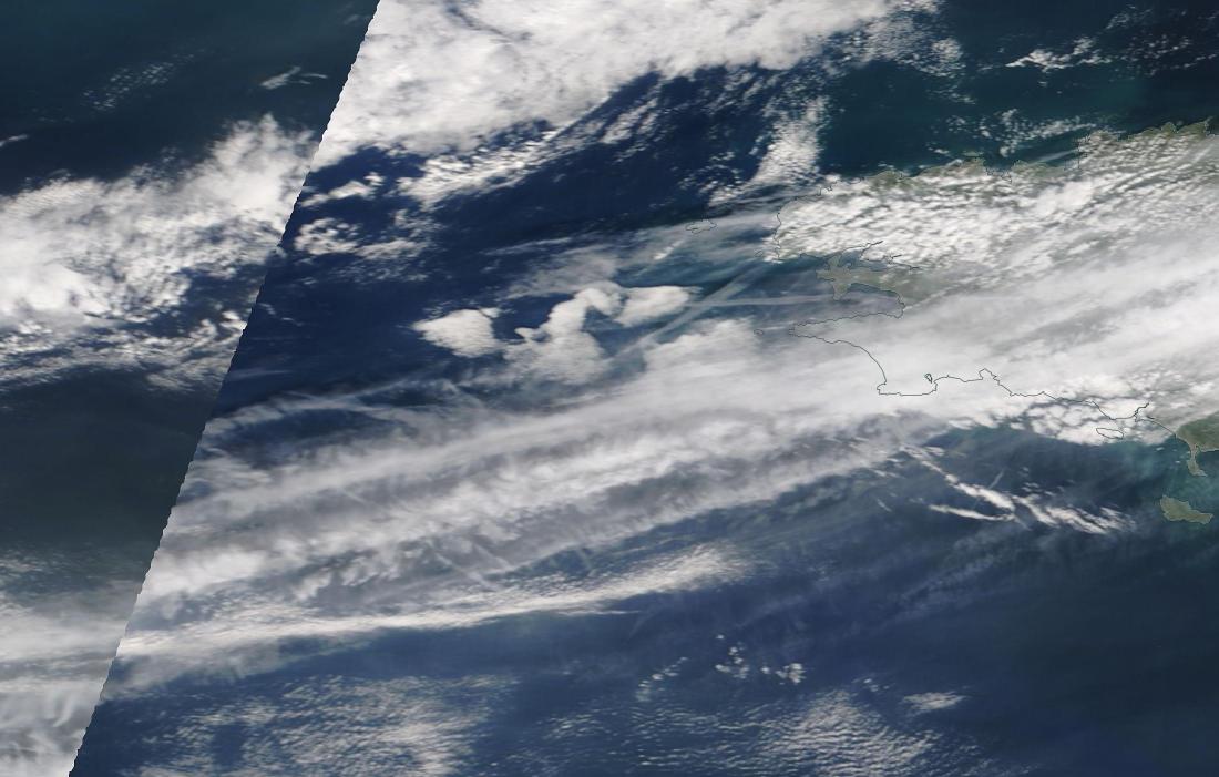 chemtrails Brest Brittany Sunday 24th March 2019 ... https://go.nasa.gov/2Wl5xTh