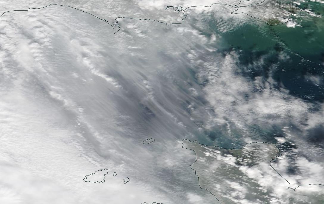 chemtrails English Channel 18th March 2019 ... Weymouth, Cherbourg ... https://go.nasa.gov/2JmAoNC