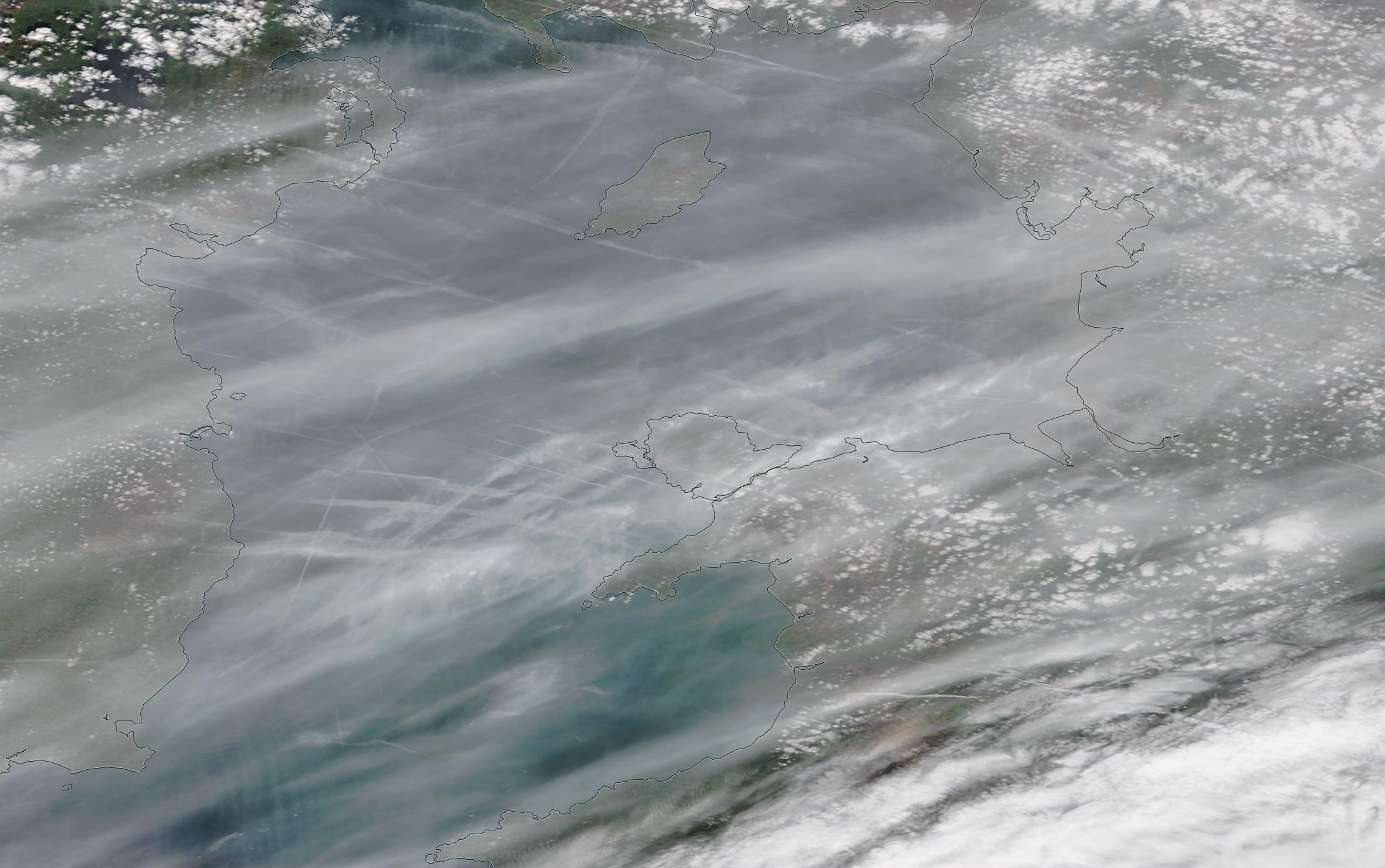 chemtrails Irish Sea Sat 23rd March 2019 ... https://go.nasa.gov/2YgTdW6