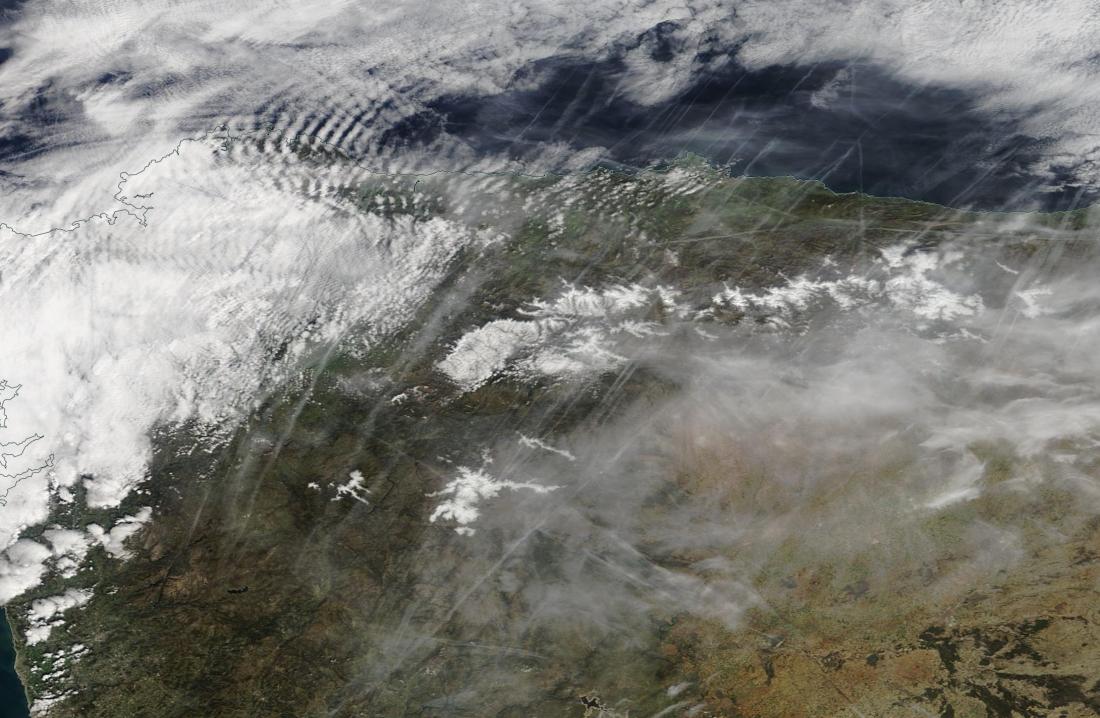 chemtrails northern Spain 9th March 2019 ... https://go.nasa.gov/2J0Wy7X