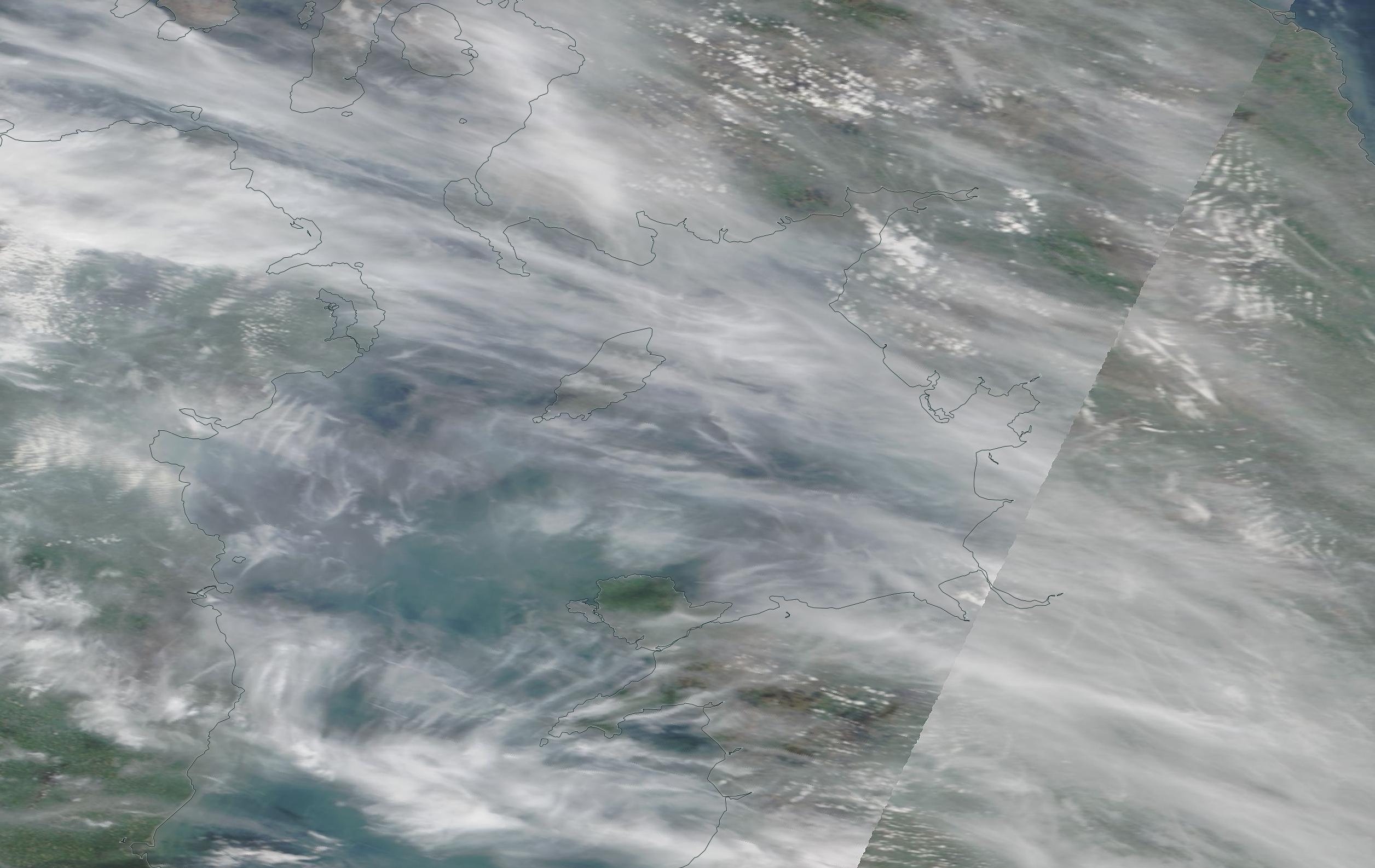 chemtrail (2) Isle of Man UK 18th April 2019 .. https://go.nasa.gov/2Up3Rae