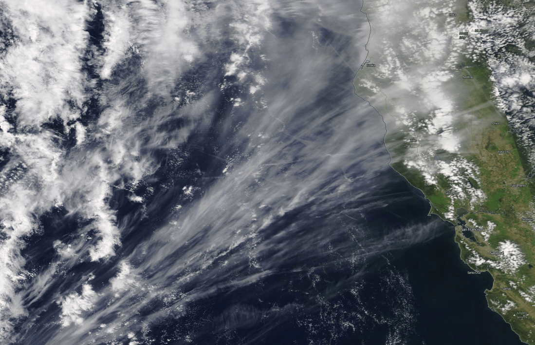 chemtrail over Pacific ie Patrick Roddie youtube ... April 17 2018 ... https://go.nasa.gov/2V1oXQS