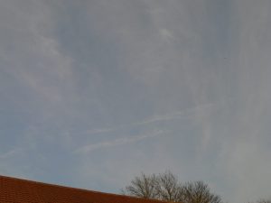 chemtrail geoengineering NE UK Thursday 18th April 2019