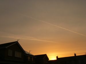 chemtrail geoengineering NE UK a.m. period .. 19th April 2019