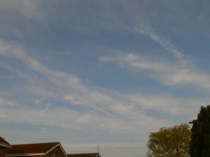 chemtrail geoengineering NE UK a.m. period .. 19th April 2019