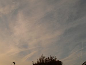 chemtrail geoengineering NE UK a.m. period .. 19th April 2019