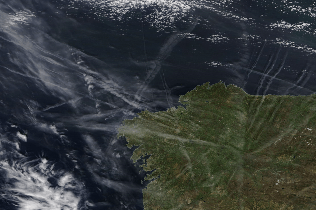 chemtrail Oporto Corunna may 5 2019 ... https://go.nasa.gov/2JjN0n6