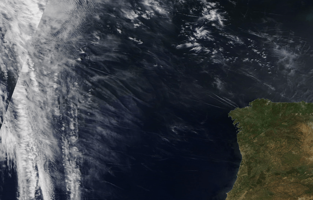 chemtrail geoengineering shipping area Trafalgar, Atlantic west of Spain and Portugal Sunday 12 May 2019 ...https://go.nasa.gov/2E75p39