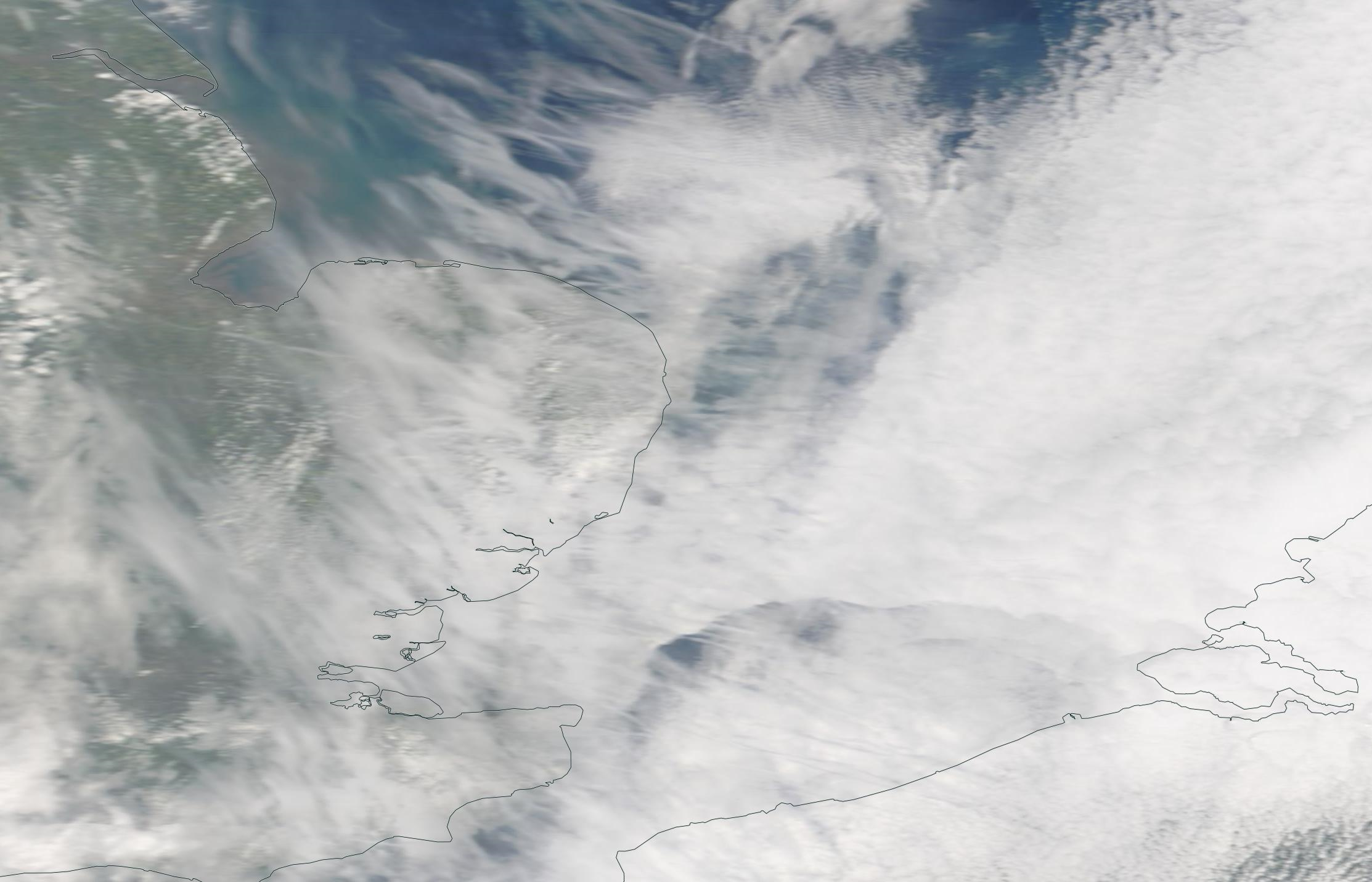 East Anglia, Humber, Thames. Dover, chemtrails geoengineering Wed 30 April 2019