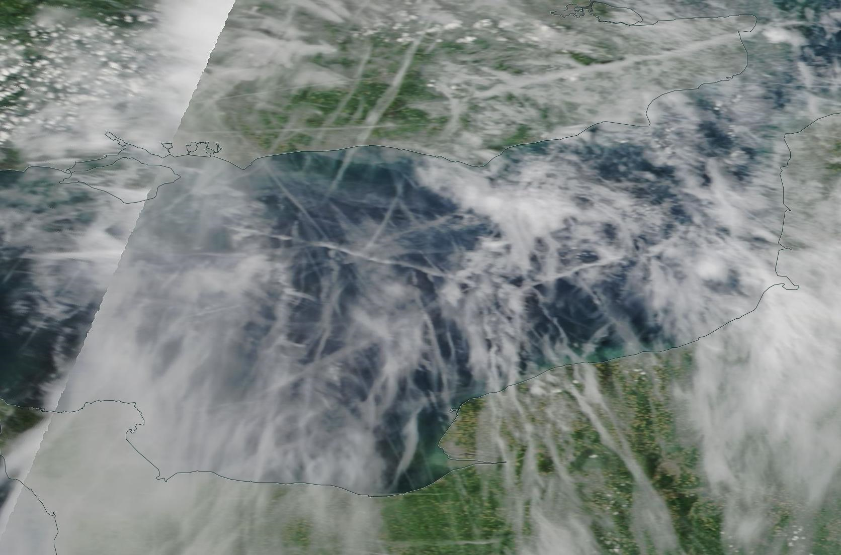 English Channel chemtrail geoengineering gone mad; 22 May 2019 ... https://go.nasa.gov/2JDj9a6