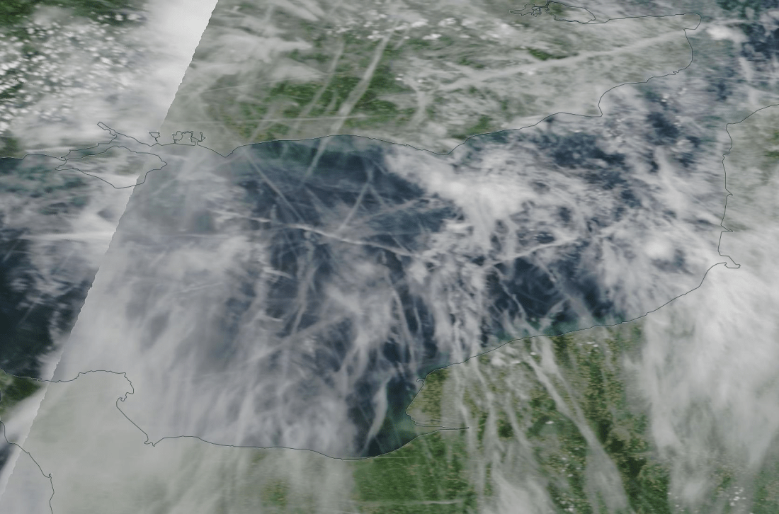 English Channel chemtrail geoengineering gone mad; 22 May 2019 ... https://go.nasa.gov/2JDj9a6