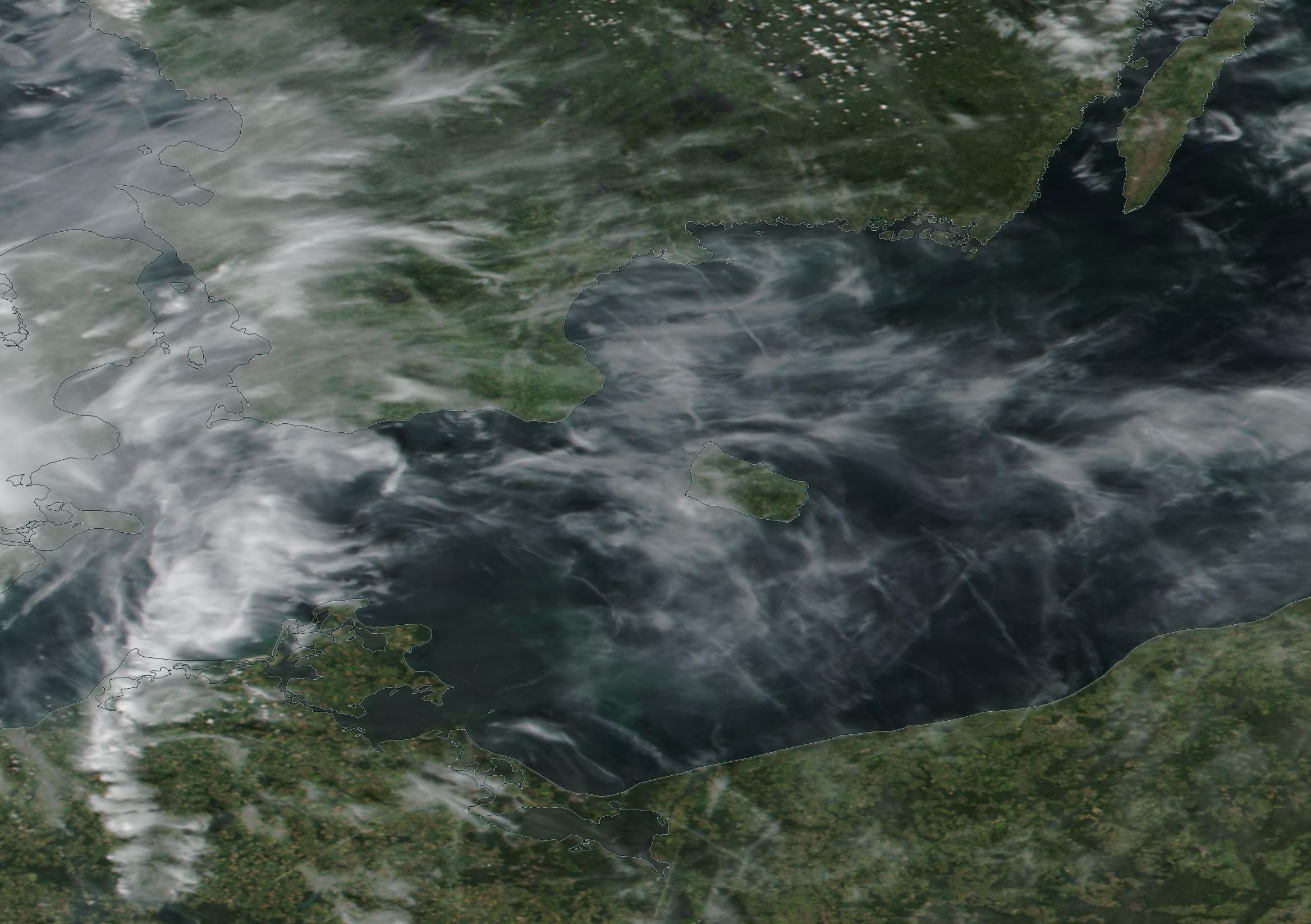 Bornholm, Ystad, Kolobrzeg chemtrail geoengineering Tuesday 25th June 2019. https://go.nasa.gov/2X2Mhdl