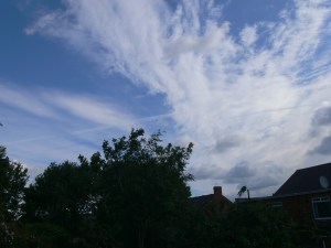 17th June 2019 chemtrail lines in the sky / geoengineering, north east England.