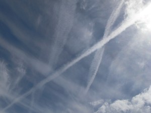 17th June 2019 chemtrail lines in the sky / geoengineering, north east England.