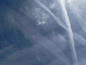 17th June 2019 chemtrail lines in the sky / geoengineering, north east England.