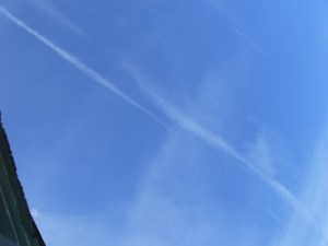 17th June 2019 chemtrail lines in the sky / geoengineering, north east England.