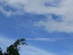 17th June 2019 chemtrail lines in the sky / geoengineering, north east England.