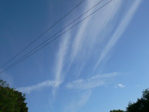 17th June 2019 chemtrail lines in the sky / geoengineering, north east England.
