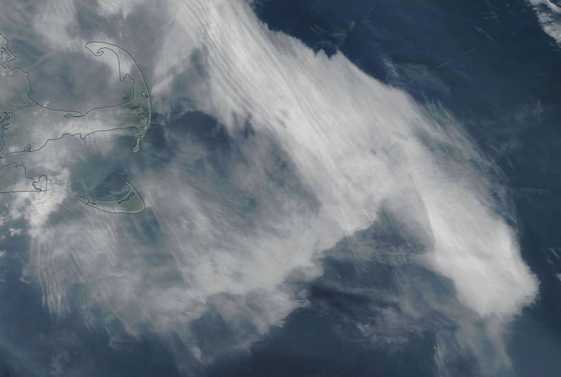 Nantucket, New Bedford, Martha's Vineyard chemtrail geoengineering 12 July 2019.