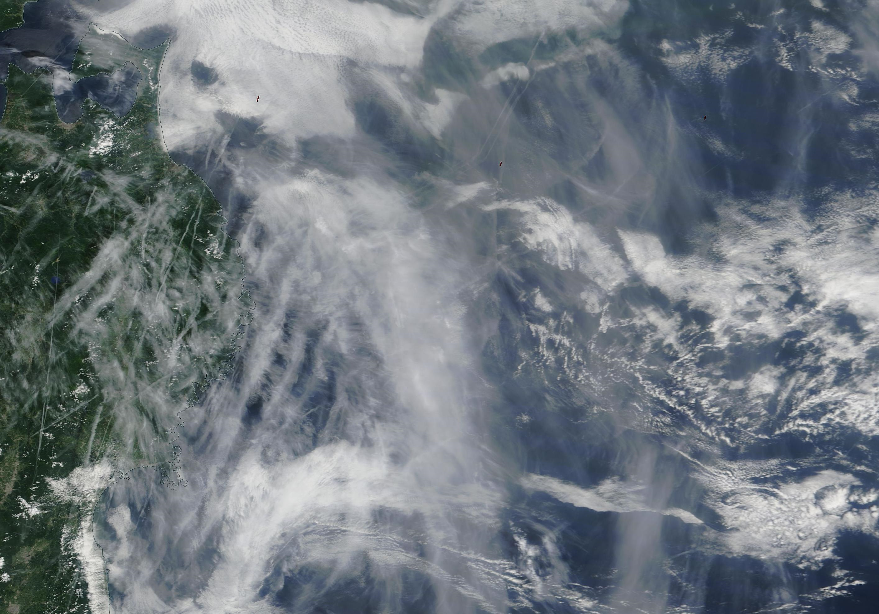 Chemtrail geoengineering over Japan ie Yokohama, Kawasaki, Sendai.  https://go.nasa.gov/2OHsPnn
