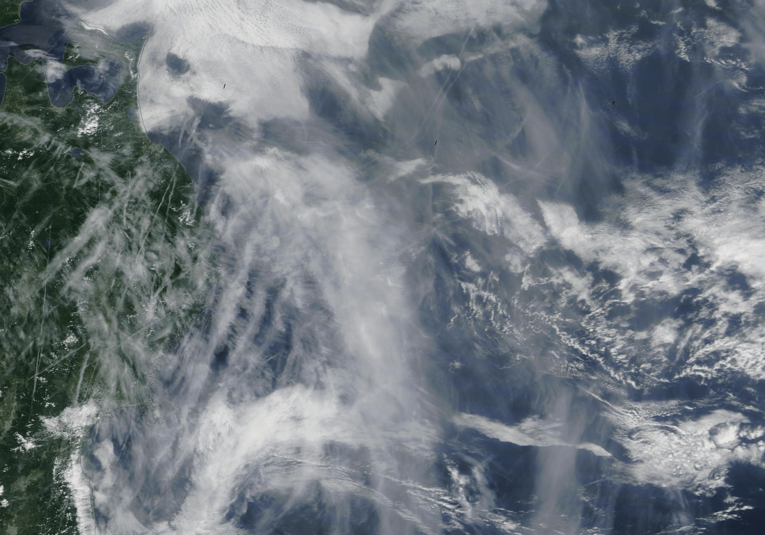 Chemtrail geoengineering over Japan ie Yokohama, Kawasaki, Sendai.  https://go.nasa.gov/2OHsPnn