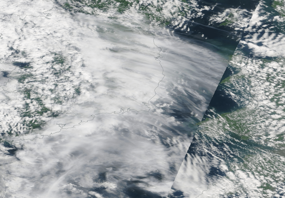 disparate data chemtrails geoengineering southern Ireland from Worldview 15 Aug 2019 ... https://go.nasa.gov/33B7I9I