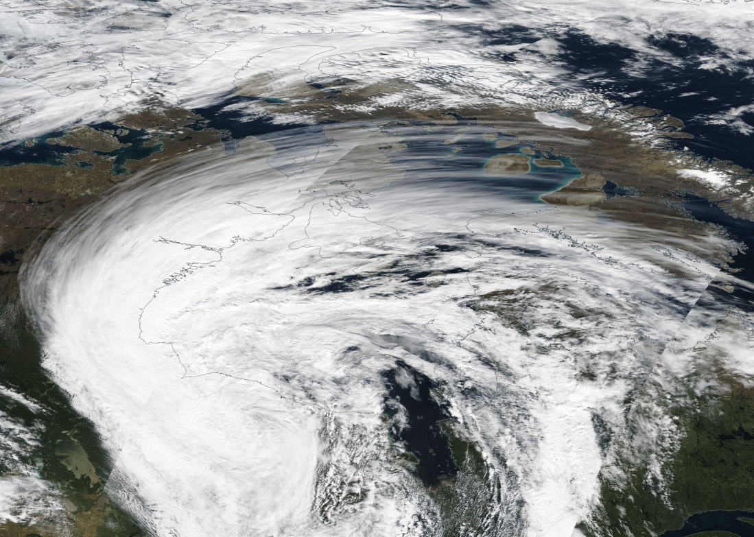 Northern Canada, Hudson Bay, Baffin Island chemtrails 28 August 2019. https://go.nasa.gov/2L1xhJO