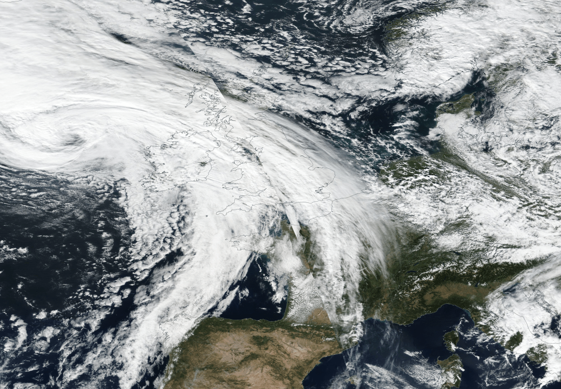Europe and the UK suspected chemtrail Thursday 3 Oct 2019 https://go.nasa.gov/2Ol8QJs