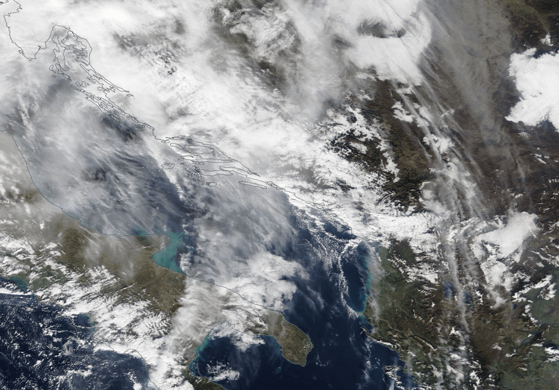 Corfu, Bari, Adriatic, Albania chemtrail Wednesday 27th Nov 2019 ...https://go.nasa.gov/2OLhMXc