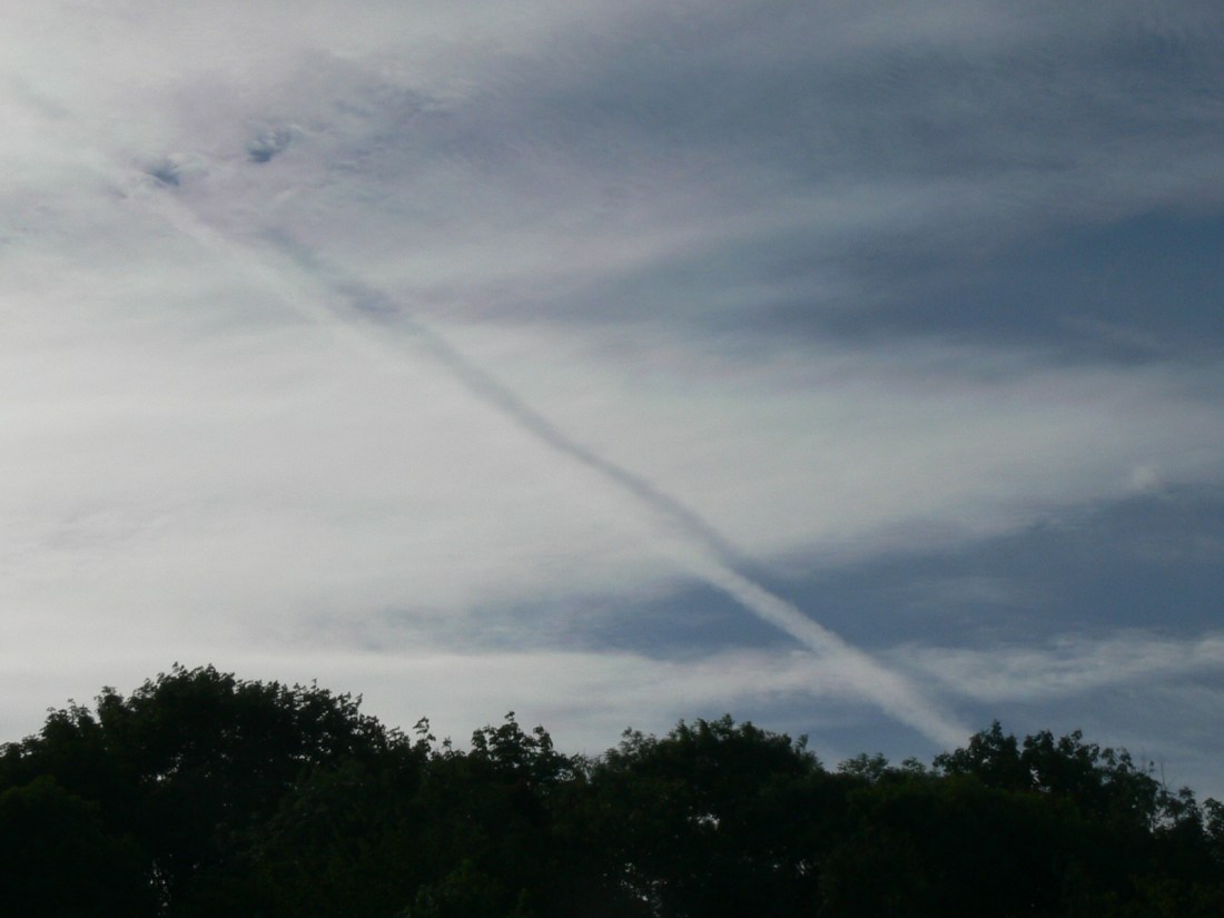 UK chemtrail, NE England June 2019